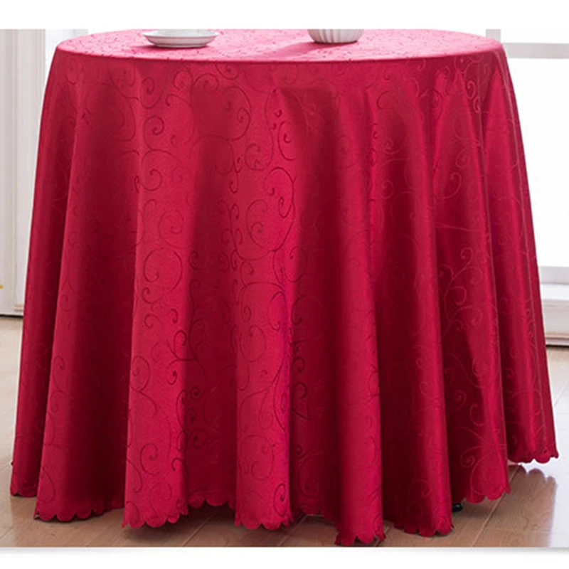  Jacquard Printed Floral Tablecloth Round Table Cloth Restaurant Hotel Table Cover Event Banquet Tab