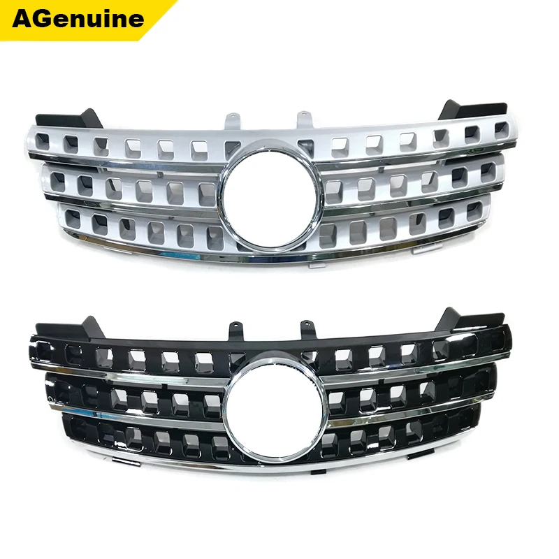 OEM Abs Glossy black silver gray front bumper grille car racing grills for Mercedes Benz ML