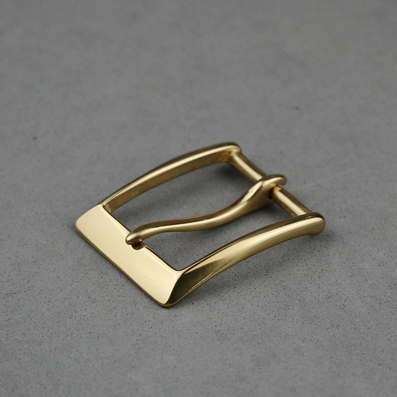 

DIY Johnleather Craft Hardware BOC Solid Brass Belt Buckle Square Buckle Brass Polished Finish # 902881-B30
