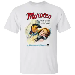 Morocco, Marlene Dietrich, Gary Cooper, ретро, фильм, 1920's, иностранный легион, Fr крутая Повседневная футболка pride Мужская Унисекс Новинка
