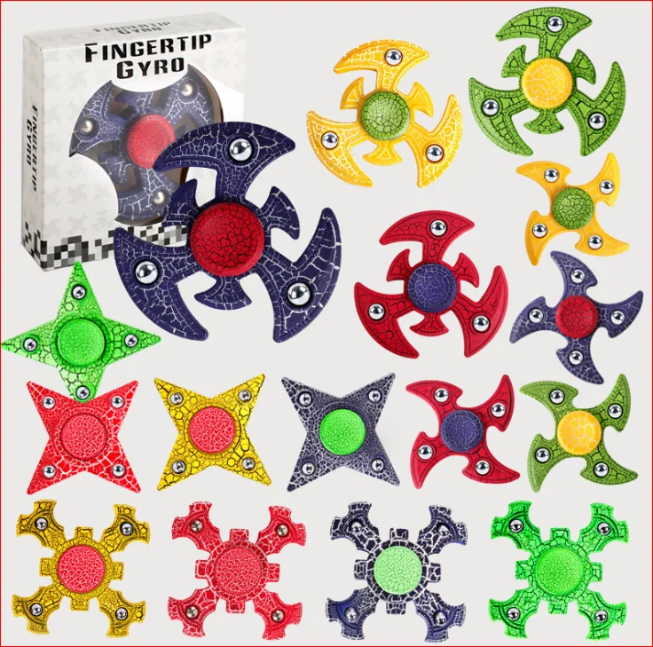 

Finger Spinner Fidget ABS EDC Hand Spinner For Autism and ADHD Anxiety Stress Relief Focus Fidget Spinner cross stars
