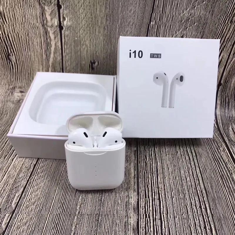 

RAVI New i10 TWS Double Mini Airpod Wireless Bluetooth Earphone Earbuds With Charging Box Mic For Iphone Android Xiaomi