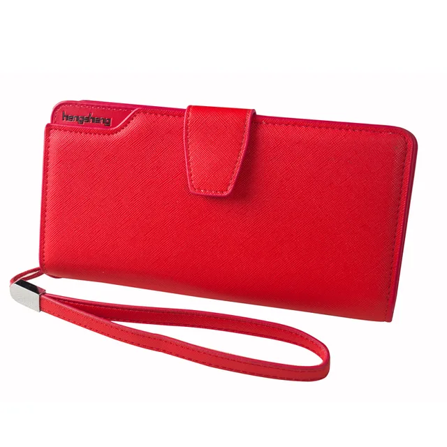 Women Wallets Snap Wallet Strap Card Holder Multi Pockets Credit Cards