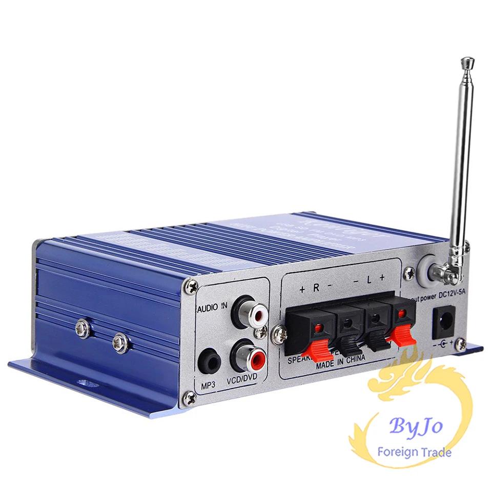 Hi Fi HY502 аудио усилитель мощности USB MP3 DVD CD FM SD цифровой плеер для мотоцикла авто