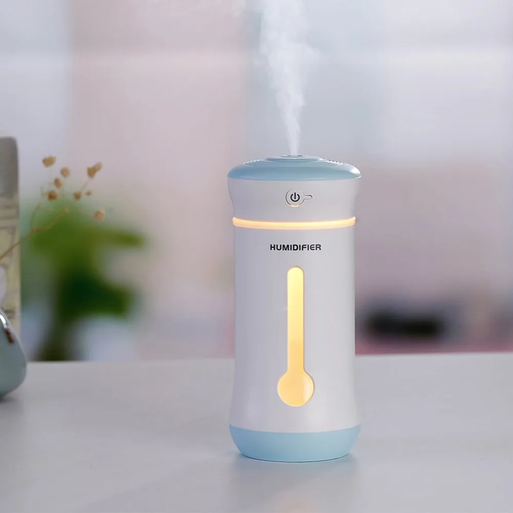 

Air Humidifier Essential Oil Diffuser with LED Light USB Fan Multifunction 3-in-1 Air Purifier for Home Aromatherapy