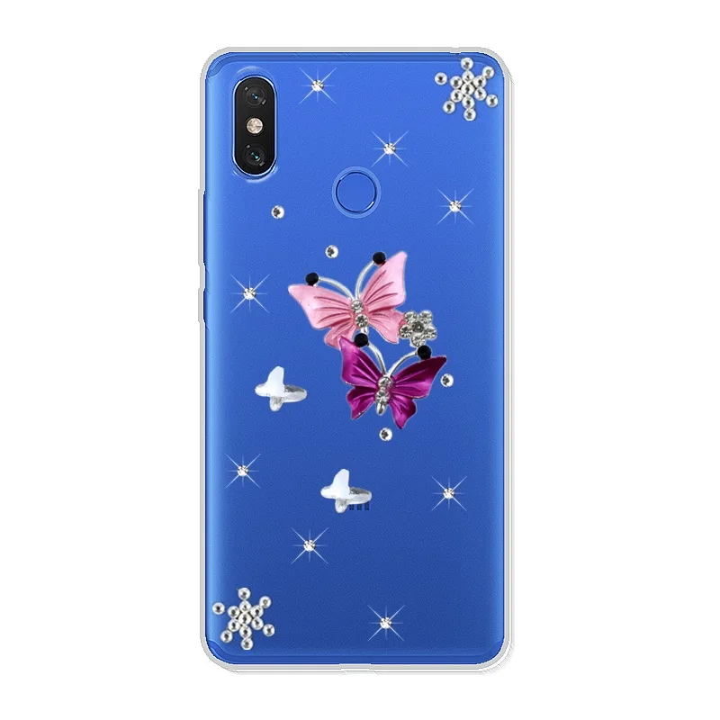 Max 3 2 блестящий чехол со стразами для Xiaomi Mix 2s Redmi 5 plus S2 6 Pro 6a Mi 8 se A2 lite 6x 5x 5S Note 5a prime| |
