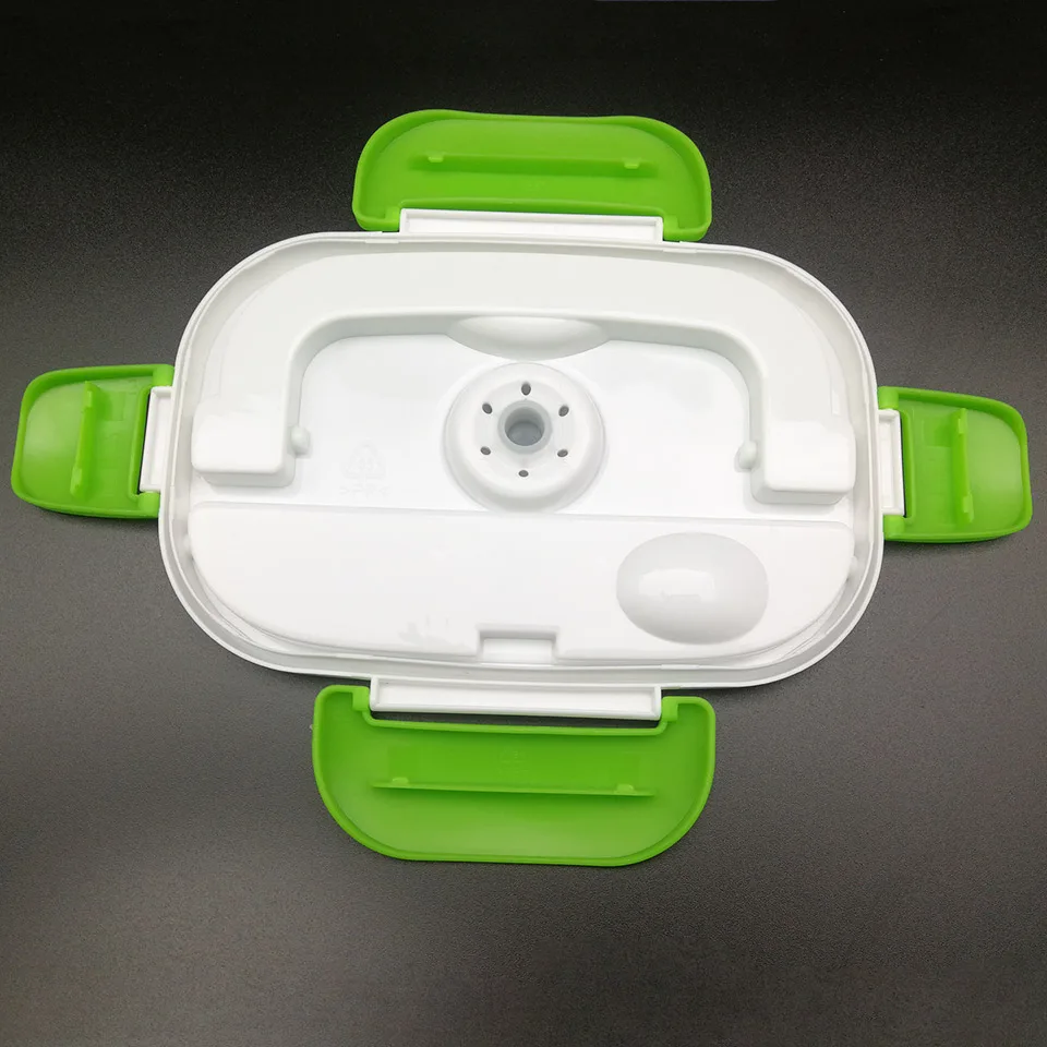 Electric Heated Food Container Plastic Portable 220110V Heated Lunch Box Containers With Compartments Bento Warmer EUUS Plug  4