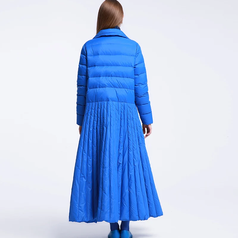 Plus size 6XL Down jackets 2019 new Fashion Women Winter Coat Long Slim Thicken Warm Down Jacket Outwear Parkas Big skirt Down J