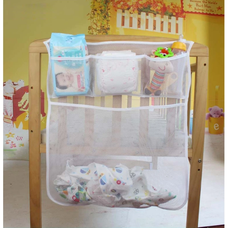 Новая детская кровать висячая сумка для хранения кроватки Органайзер игрушка пеленки карман для постельное для колыбели