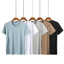 Нижнее белье, мужские футболки с круглым вырезом, брендовые майки, мужские футболки в стиле хип-хоп из бамбукового хлопка, облегающие Топы с коротким рукавом для фитнеса