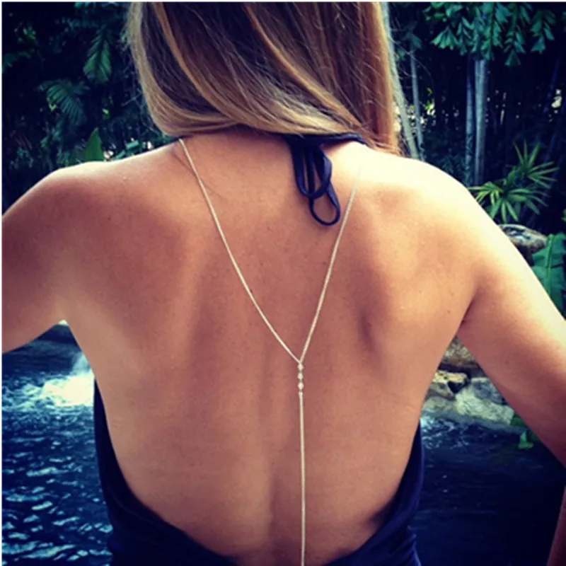 

Beach Harness Necklace Womens Sexy Bikini Body Chain Multilayer Body Chain Women's Multilayer Bikini Body J