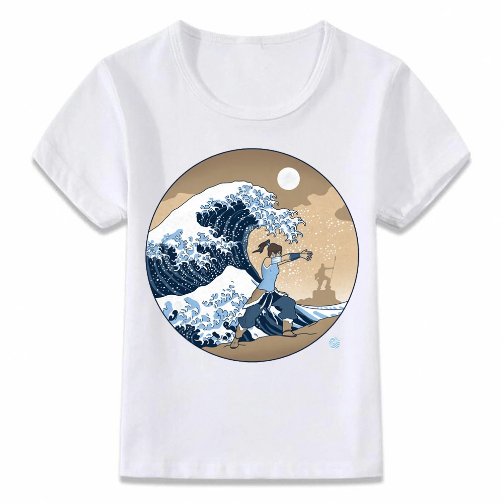 

Kids Clothes T Shirt The Legend of Korra The Great Wave Off Kanagawa T-shirt Boys and Girls Toddler Tee oal225
