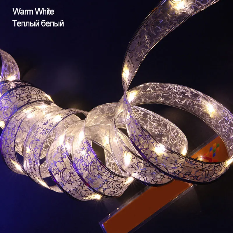 4 м светодиодный Рождественский праздничный светильник s праздничный декоративный ночной Светильник СВЕТОДИОДНЫЙ струнный светильник s для дома и сада вечерние 40 светодиодный лампочек - Испускаемый цвет: Warm White