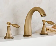 Special Offers Bathroom Basin Faucet Antique Brass Bathroom Basin Mixer Tap Double Handles 3 pcs Bathroom Basin Faucets znf434 Special Offers Bathroom Basin Faucet Antique Brass Bathroom Basin Mixer Tap Double Handles 3 pcs Bathroom Basin Faucets znf434