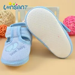 LONSANT 2018 новорожденных для девочек и мальчиков мягкая подошва кроватки малыша обувь парусиновые кроссовки E1120
