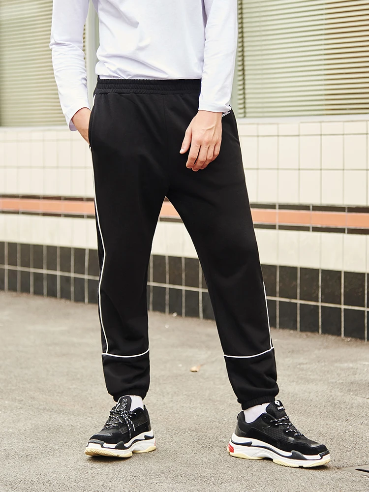 

Pioneer Camp 2019 new sweat pants men brand clothing fashion spring trousers male top quality black dark blue AZZ901034