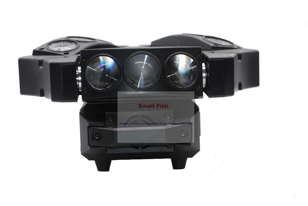 Feixe de Luzes com 12 e 43 Canal de Transporte Venda Quente! 1 Pcs Moving Head Luz Mini Led Aranha 9x3 w Rgb Full Color Dmx Rápido 6 mini aranha led 9x3 w rgb luzes