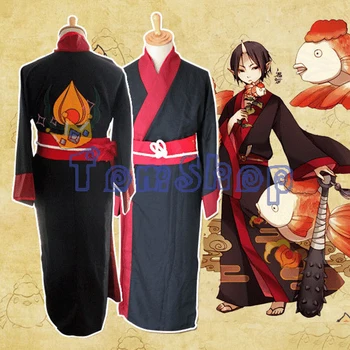 

New Anime Hoozuki no Reitetsu Hoozuki Cosplay Costume Kimono Uniform Size S-XXL Free Shipping