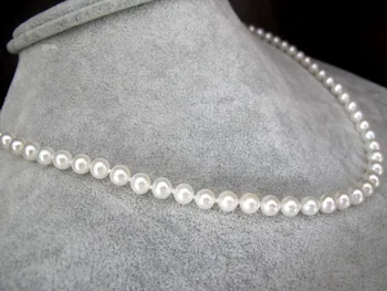 

Eternal wedding Women Gift word 925 Sterling real Lasting pearl natural Taihu freshwater pearl necklace, 5.5-6 mm