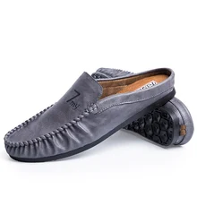 Мужская повседневная обувь; мужские сандалии; мужские шлепанцы для вождения; пляжная обувь на плоской подошве; Baotou; обувь без застежки; сезон лето; Zapatillas