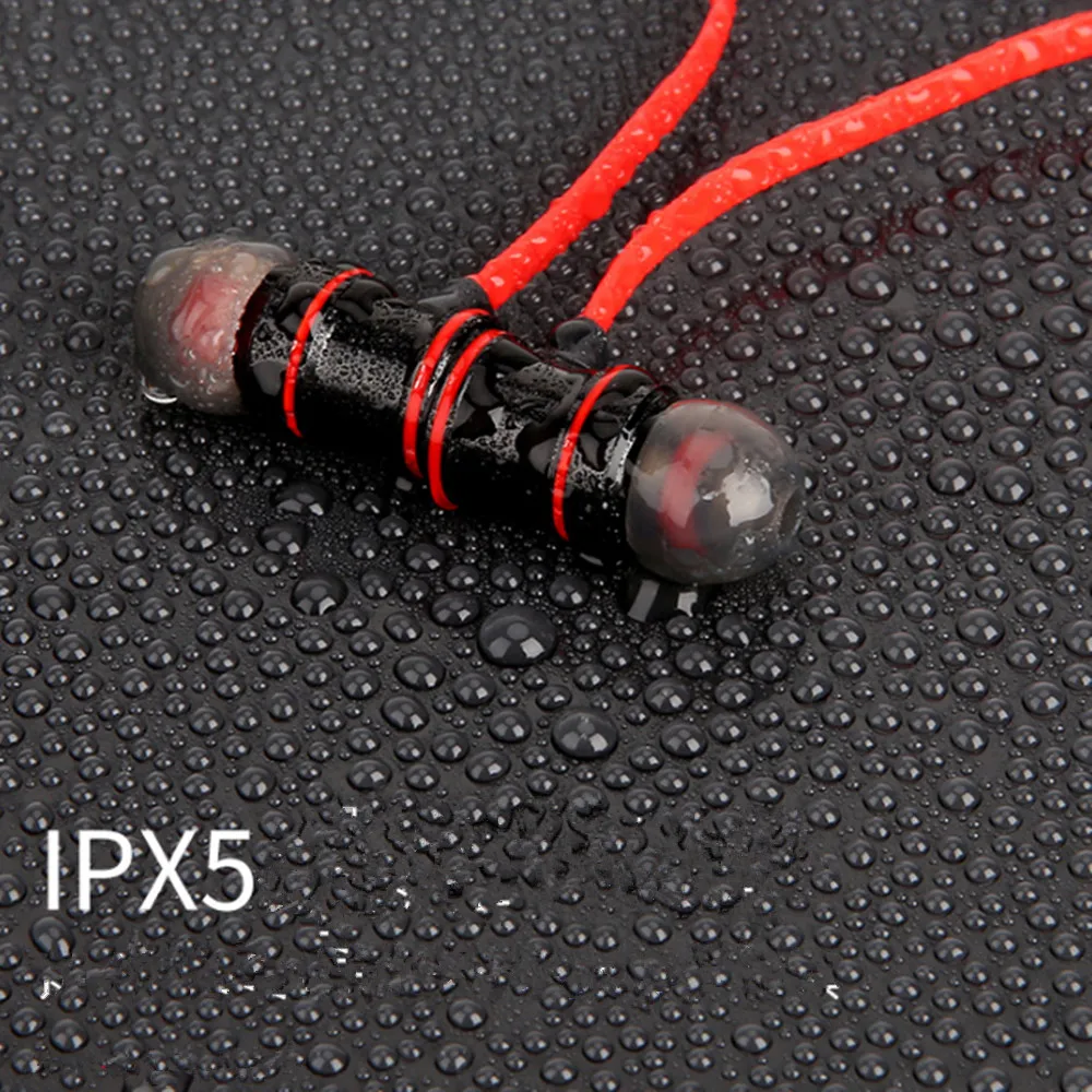 Wireless waterproof sport headphone headset Bluetooth earphone earbuds magnetic handsfree earpiece with microphone for phone (6)