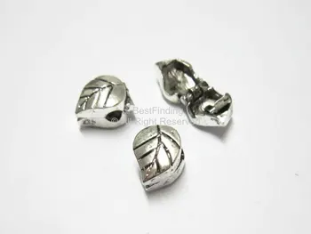 

Chain bracelet Leaf Clip lock spacer beads Stopper beads
