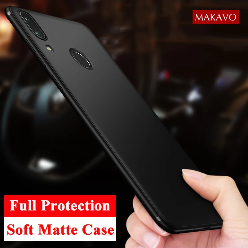 Чехол MAKAVO для Xiaomi Redmi 7 чехол с полной защитой тонкие матовые мягкие Матовые чехлы