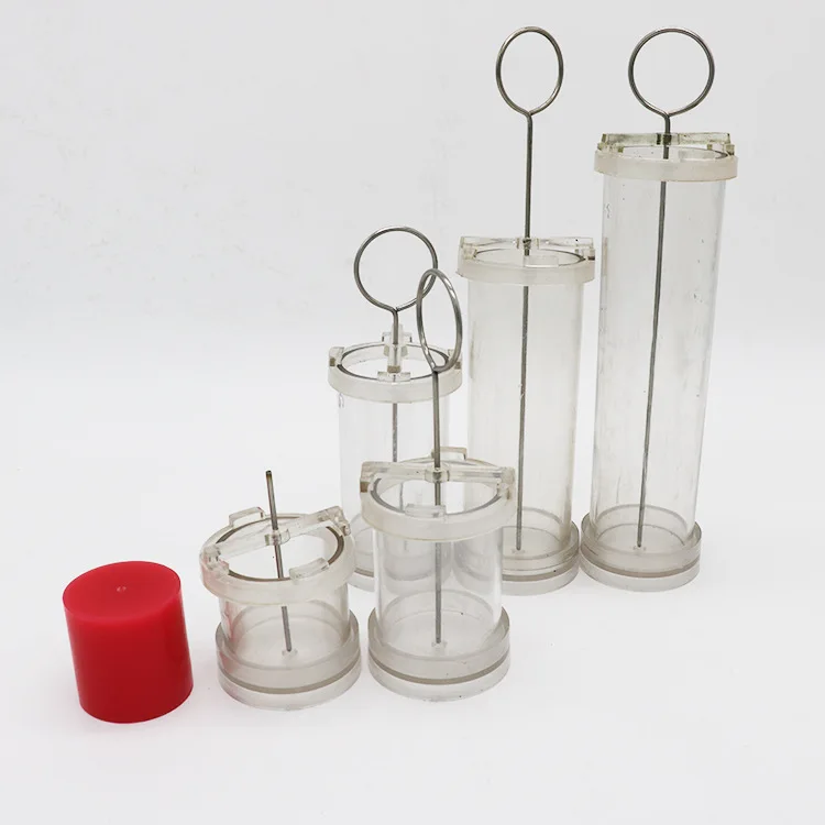 

DIY Handcraft Candle Making Mold Mould Cylindrical PC High Temperature Resistant Plastic Model Scented Candle Model Raw Material