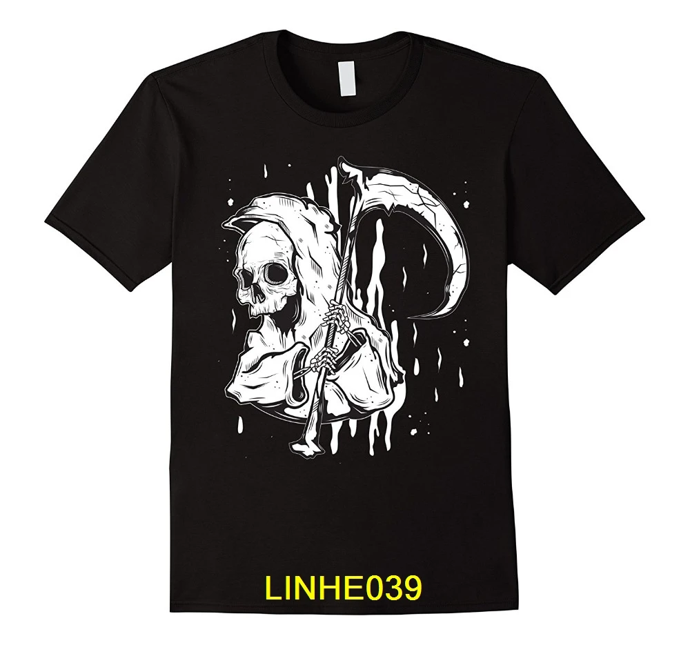 2018 новый летний летняя уличная футболка Искусство граффити Grim Reaper Футболка Ангел