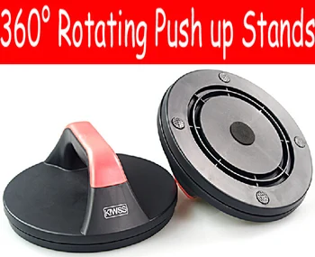 

1 pair 360 degree rotating push up Push-Ups Stands frames Rack indoor fitness home gym Muscle Strength Exercise Bar