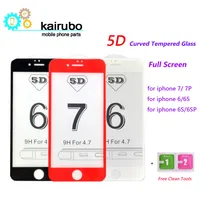 5D Curved Screen Protector für iPhone 7 6 Plus 5D Rand Vollen Abdeckung Film für iPhone 6S 7 Plus gehärtetem Glas Film Ultra-dünne