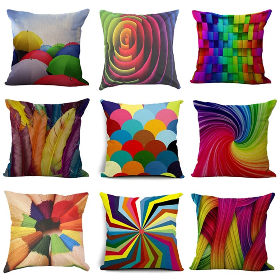 المنزلية المخدة وسادة يغطي الكتان النسيج قلم رصاص هندسية نمط المنزل كنبة مكتب ديكور غطاء المنزلية المخدة وسادة يغطي الكتان النسيج قلم رصاص هندسية نمط المنزل كنبة مكتب ديكور غطاء