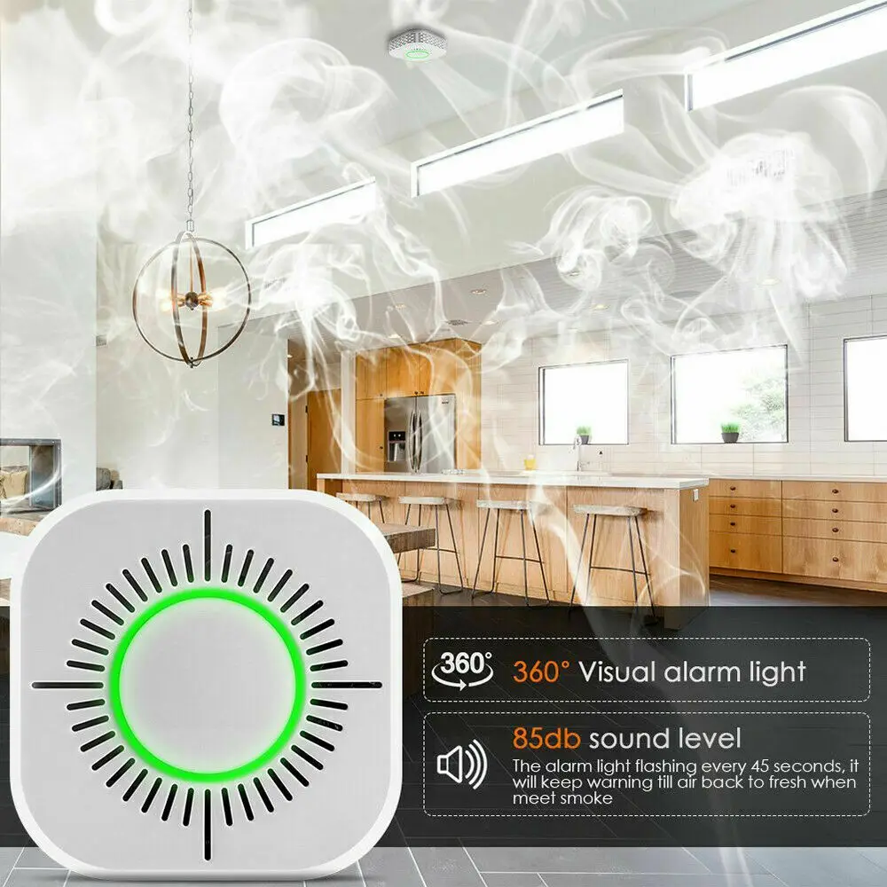 

Carbon Monoxide Detector and Smoke Alarm With Voice Warning LCD Digital Display