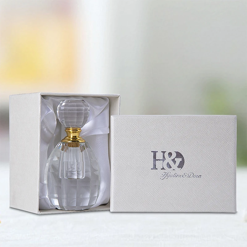 H& D 3 мл мини Хрустальный художественный Винтажный флакон для парфюма, пустой стеклянный многоразовый чехол для эфирного масла, домашнее свадебное украшение, подарок для леди