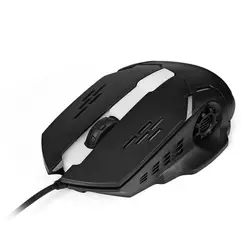 Игровая игровая мышь 6 кнопок светодио дный 2400 точек/дюйм светодиодная оптическая USB подсветка компьютерная мышь