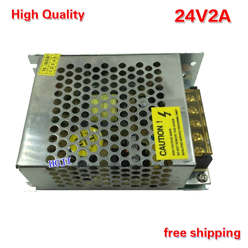 

High quality DC24V2A power supply DC24V 48W LED Switching Power Supply for Led light AC100V/220V to DC24v2a free shipping