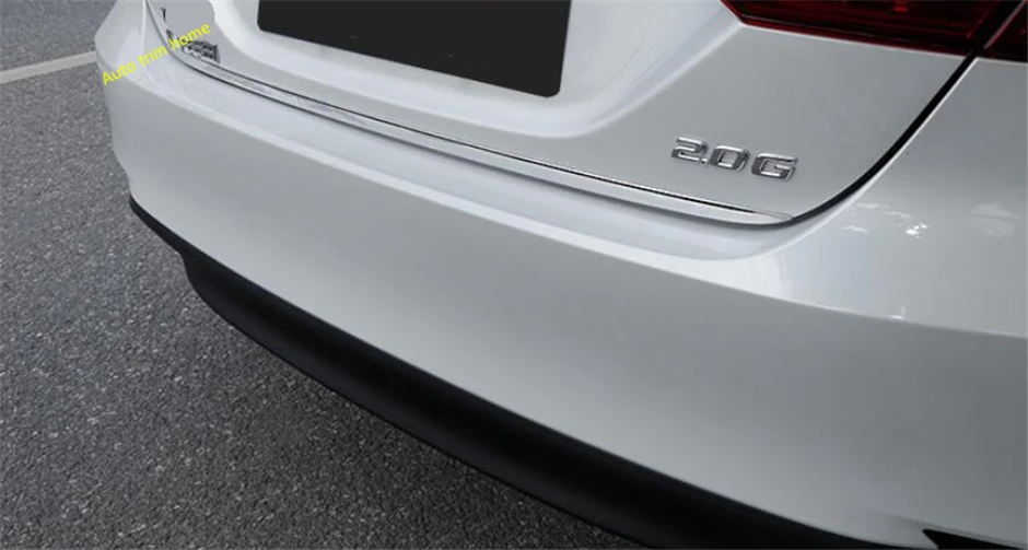 Lapetus Задняя Крышка багажника дверь прокладка стример крышка отделка Подходит для Toyota Camry аксессуары из нержавеющей стали
