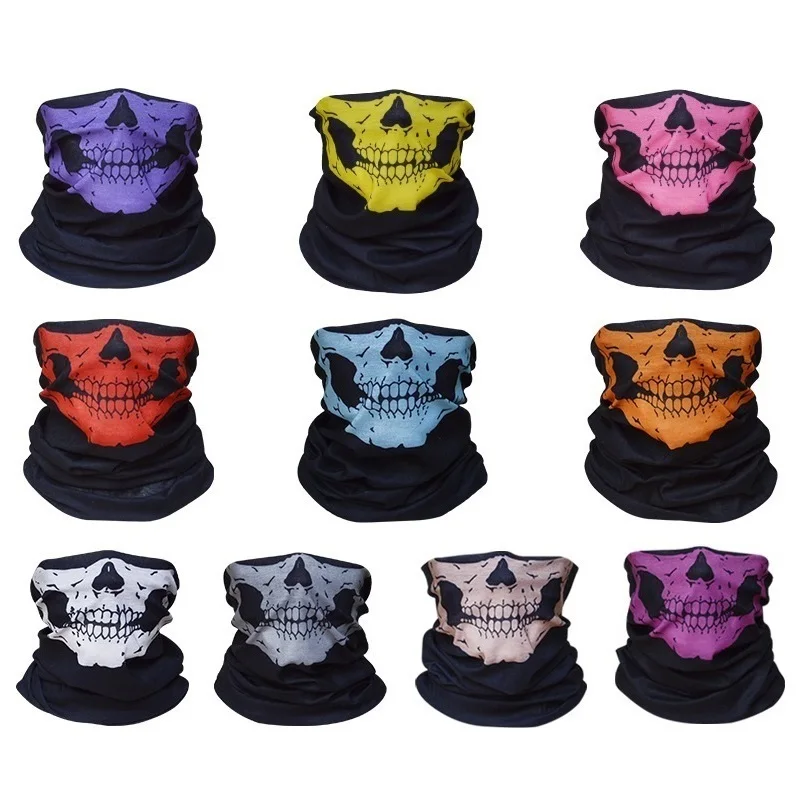 Air Force Skull Tubular Protective Dust Mask Bandana Motorcycle Riding Polyester Scarf Face Neck Warmer | Аксессуары для одежды