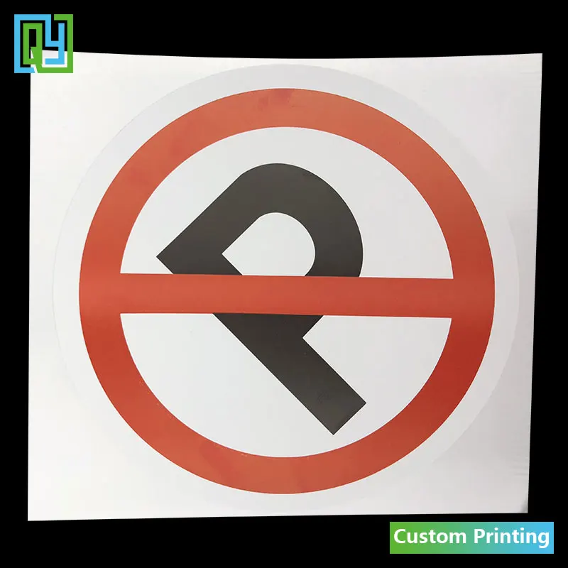 30 шт. dia.100 мм хрупкие бумажные наклейки без знака парковки для автомобилей из разрушаемого материала наклейки с логотипом без парковочных этикеток