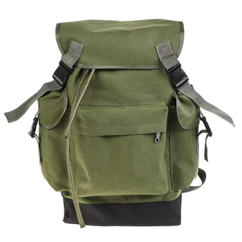 

New Portable Multifunctional Fishing Bags Canvas Green Fishing Lure Reel Double Shoulder Waist Storage Backpack
