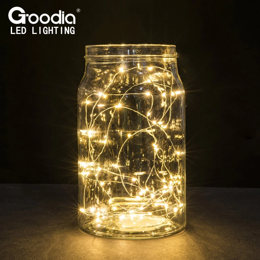 

[2 Set] 30 LEDs Copper Wire lights 9.8Ft/3M string lights for christmas light festival wedding party or Home decoration lamp