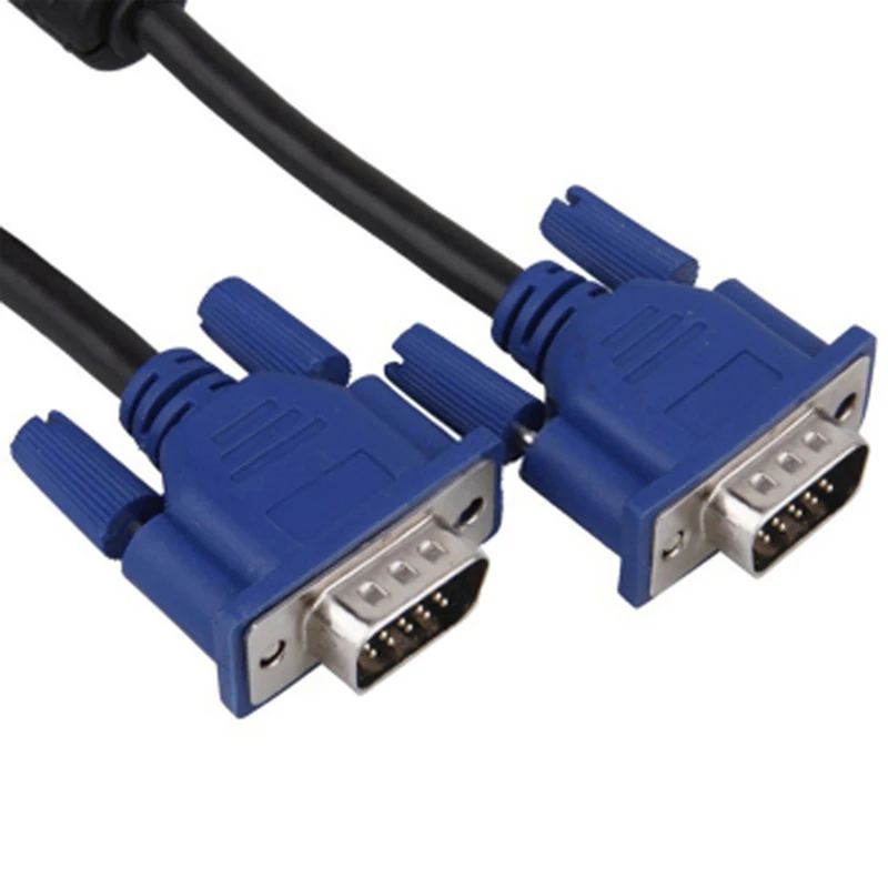high quality 1.5m VGA cable to connect the host computer monitor cable SVGA 15 pin Male To Male