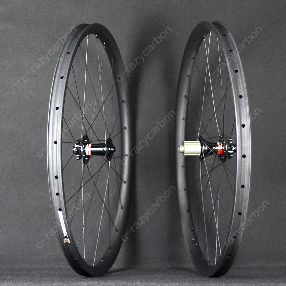 Clearance Durable MTB Carbon Wheelset Cross Country Hookless Rim Tubeless Compatible 29ER/27.5ER(650b) 4