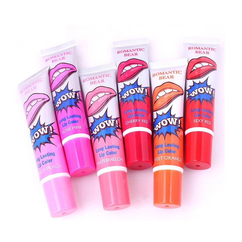 Wholesalers 6pcs/lot Waterproof Lip Gloss Lipstick Lips Makeup Long