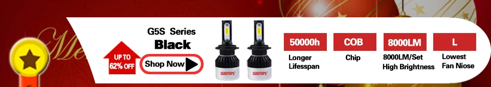 Leadtops Авто Фары для автомобиля лампы Наборы H7 LED H4 HB3 H11 H1 9005 9006 Car Light H7-6500 К CCT 72 Вт 9000LM-автомобилей фары FB