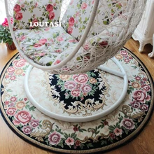 LOUTASI, европейский стиль, для гостиной, украшение для дома, круглый ковер, для спальни, мягкий коврик для двери, коврик для кофейного стола, коврик для пола