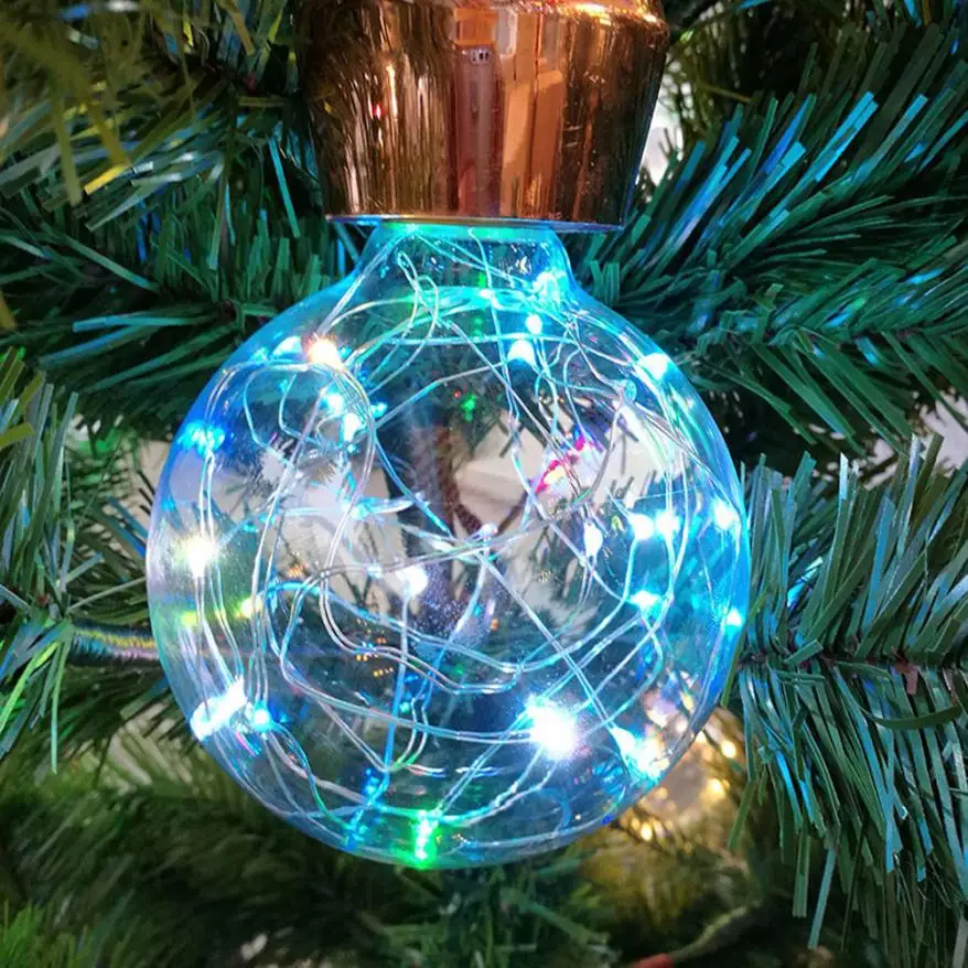 Рождественские светодиодные лампы E27 Звездная Фея Строка Рождество вечерние лампа украшения для дома, рождественские украшения для дома, C3083 - Цвет: Blue