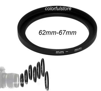 

New Arrival 62mm to 67mm 62 67 mm Metal Step-Up Step Up Ring Camera Lenses Lens Hood Holder Filter Stepping Adapter Adapters Q04