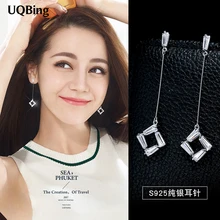 925 пробы серебряные ювелирные изделия серьги-гвоздики с кристаллами 925 серебряные серьги Brincos Pendientes de plata