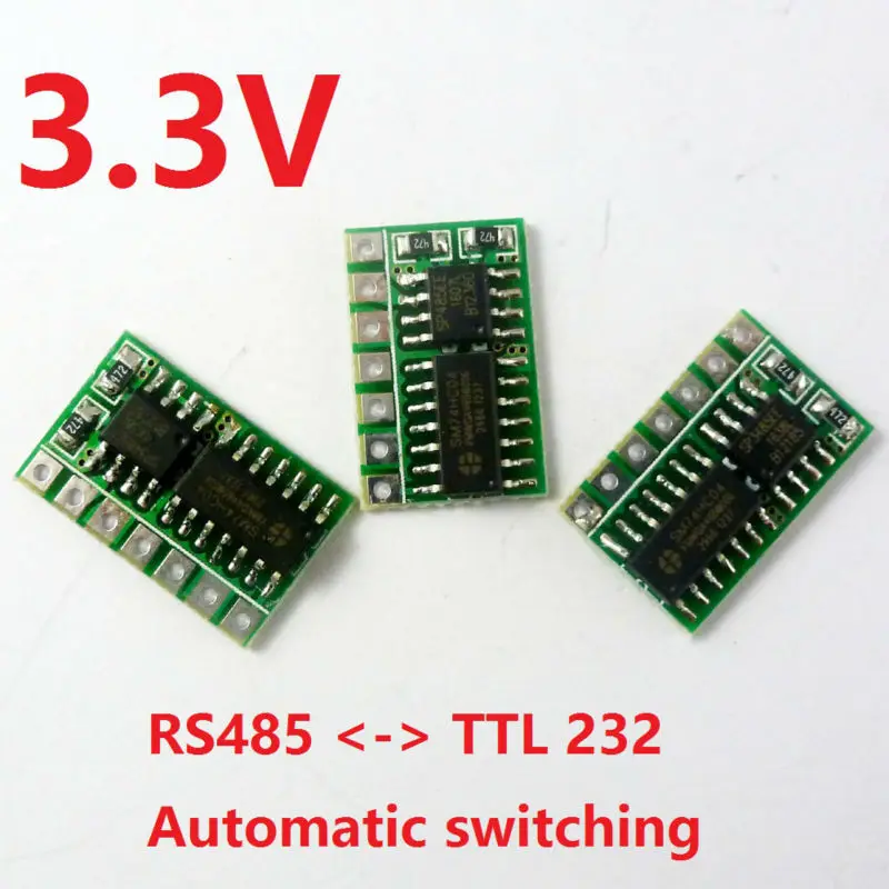 

3pcs 3.3V Auto RS485 to LvTTL RS232 Transceiver Converter SP3485 Module for esp8266 raspberry pi breadboard nodemcu banana pi